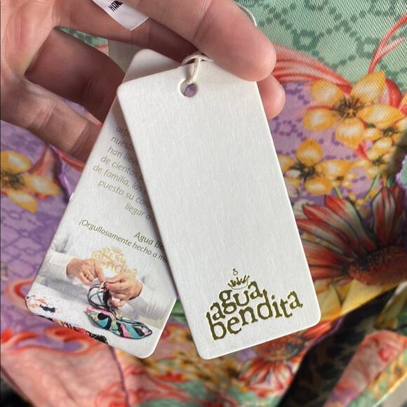 NWT Agua Bendita x Revolve Hadley Mini Dress in Meadow Women's Medium - Picture 6 of 10